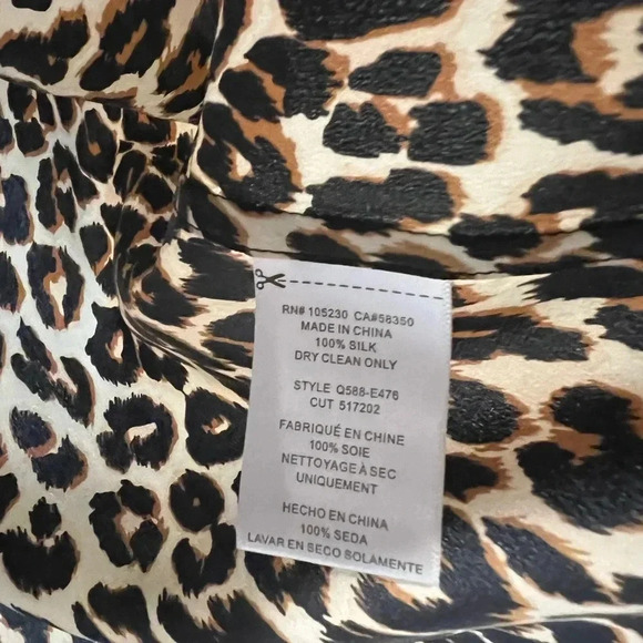EQUIPMENT FEMME NEW Aubrey Leopard Print Silk Shift Dress XS - Picture 10 of 13